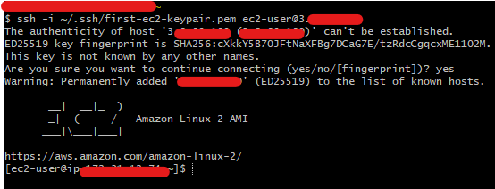 SSH to EC2 instance